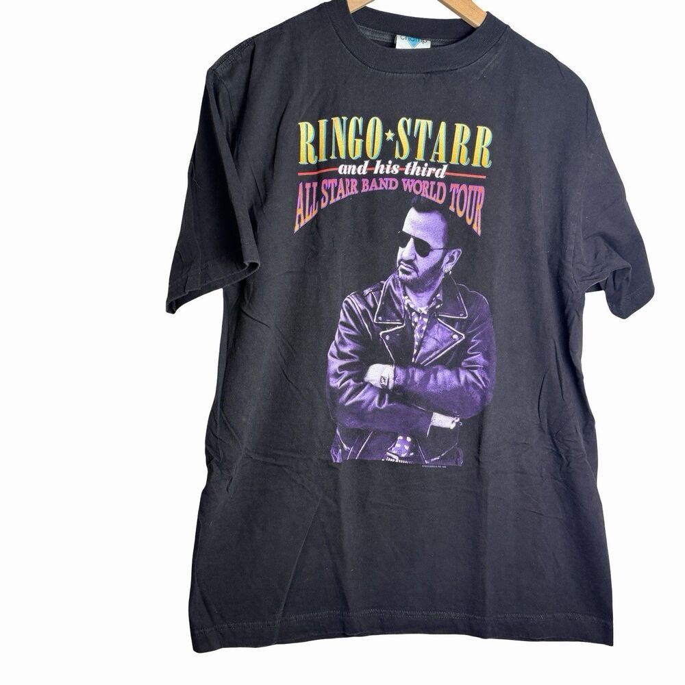 Vintage 1995 Ringo Starr And His Third All Star Band World Tour Black Shirt L